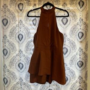 J.O.A. Brown Romper Size Large‎